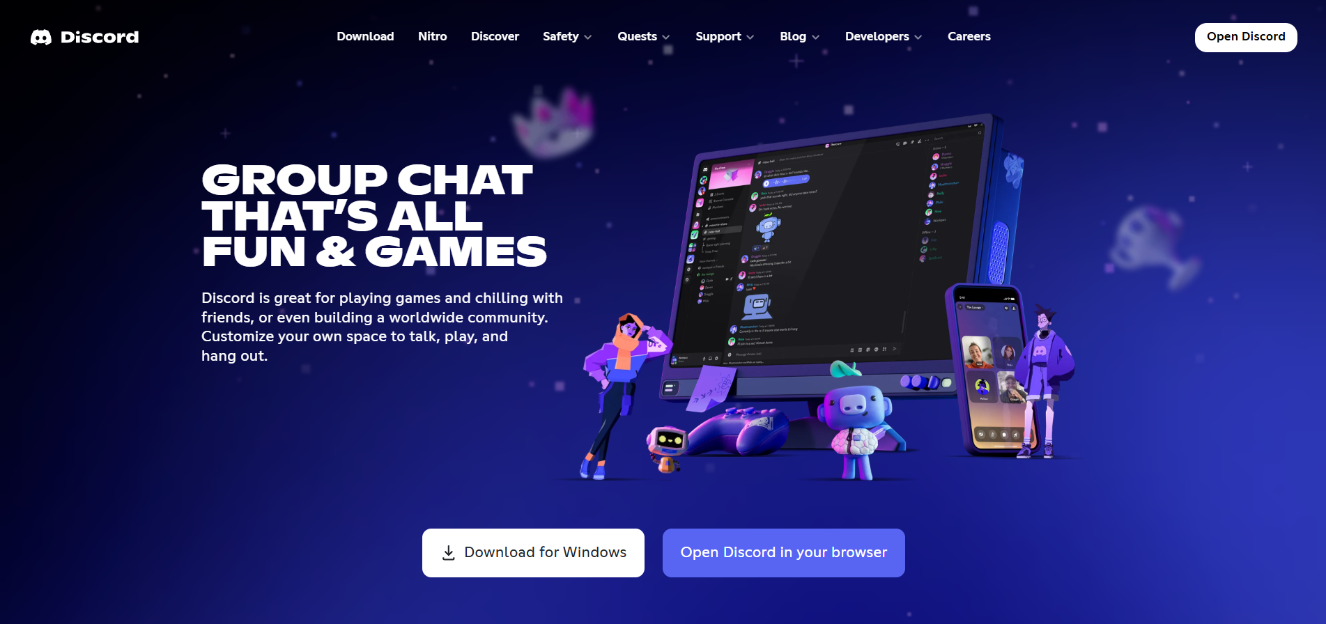 Contatos do Help Desk do Discord