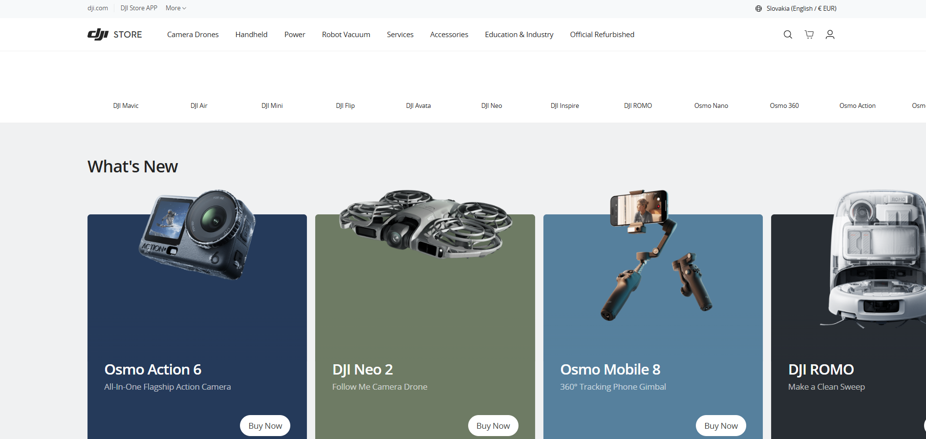 Contatos do Help Desk DJI