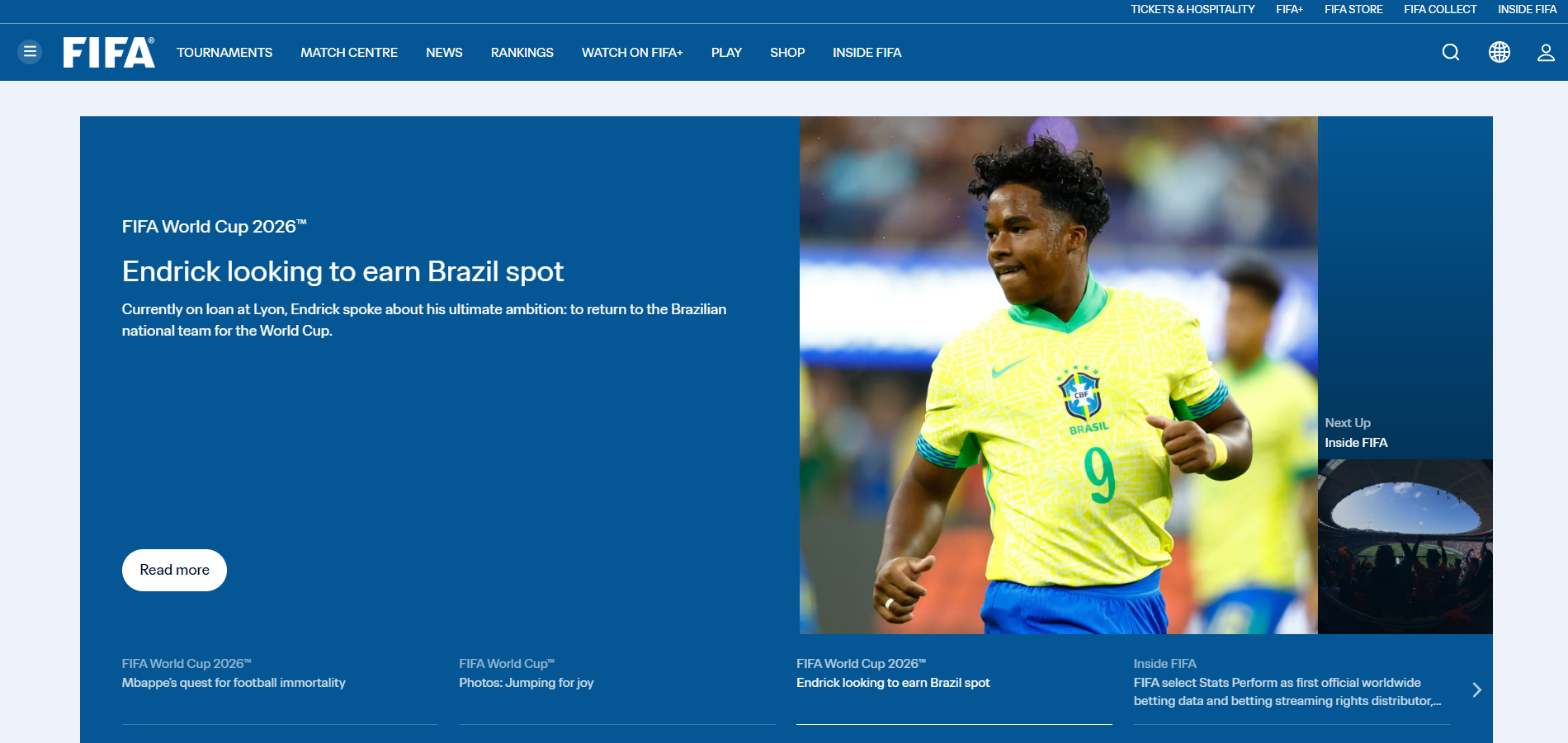 Contatos do Help Desk da FIFA