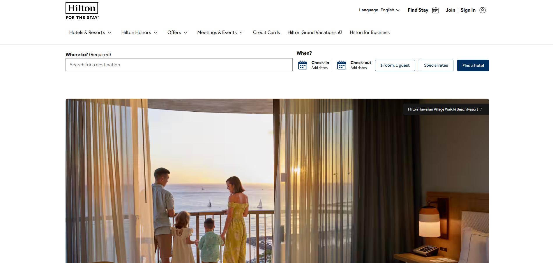 Contatos do Help Desk Hilton