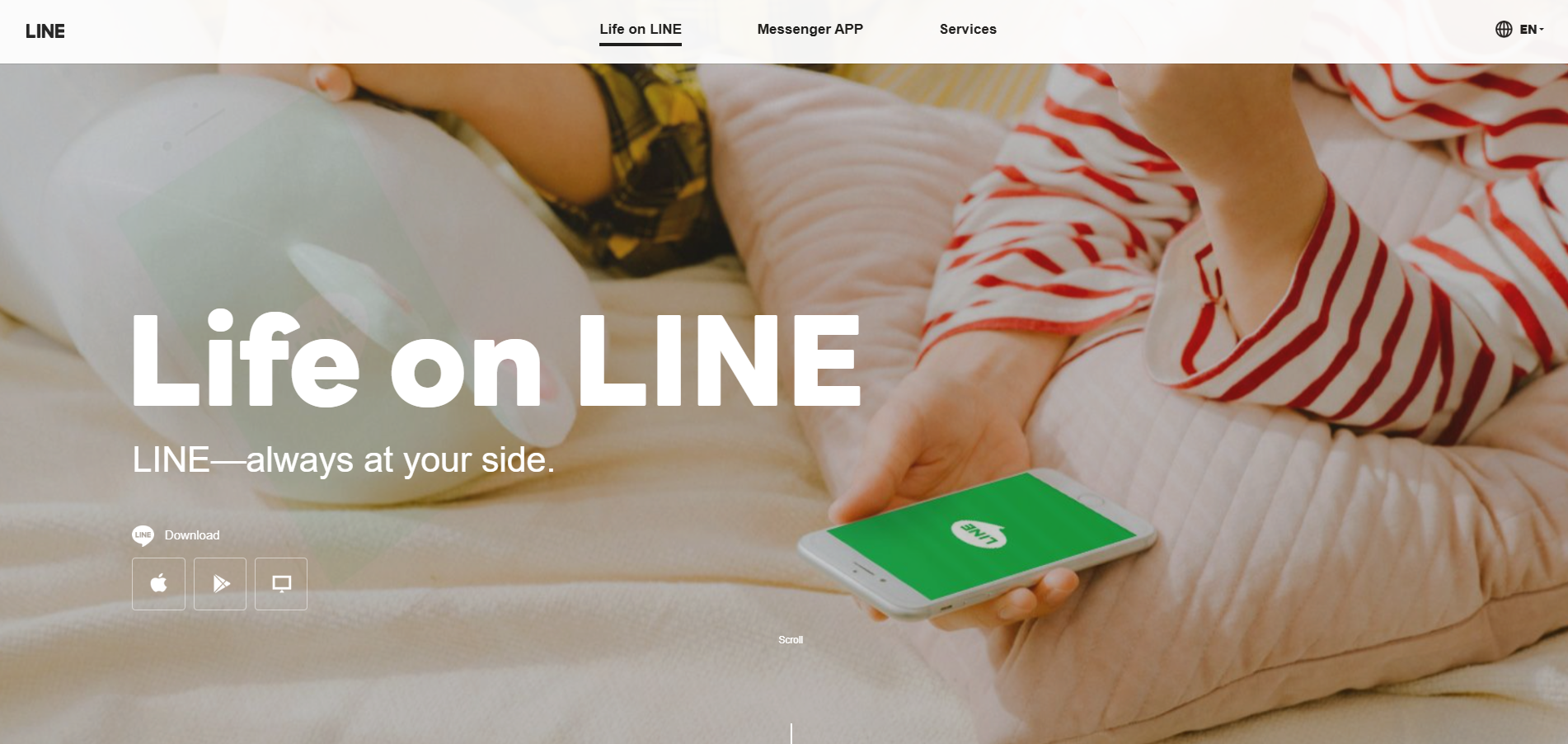 Contatos do Help Desk LINE