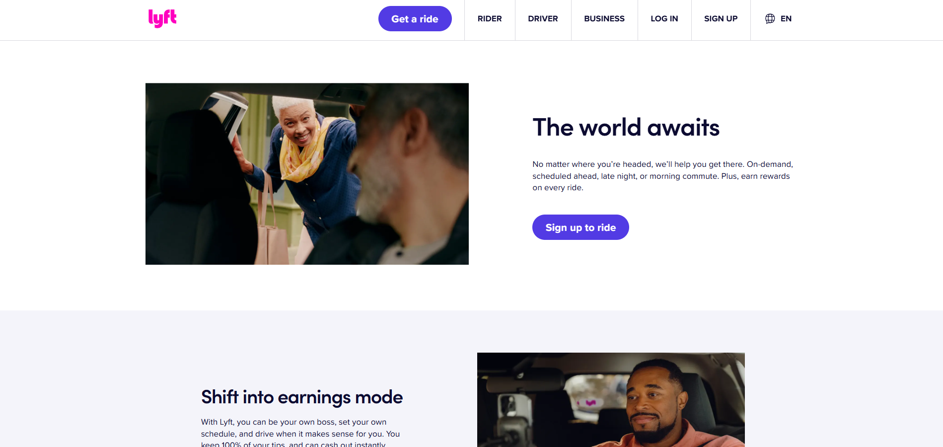 Contatos do Help Desk Lyft