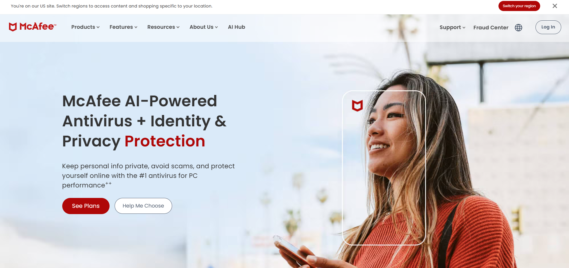 Contatos do Help Desk da McAfee