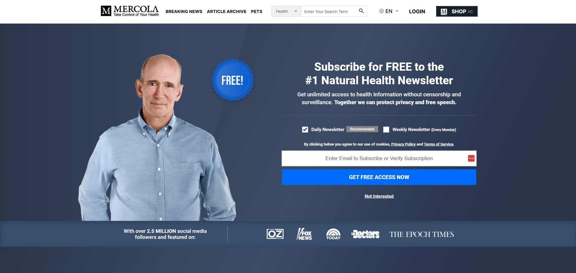 Contatos do Suporte da Mercola