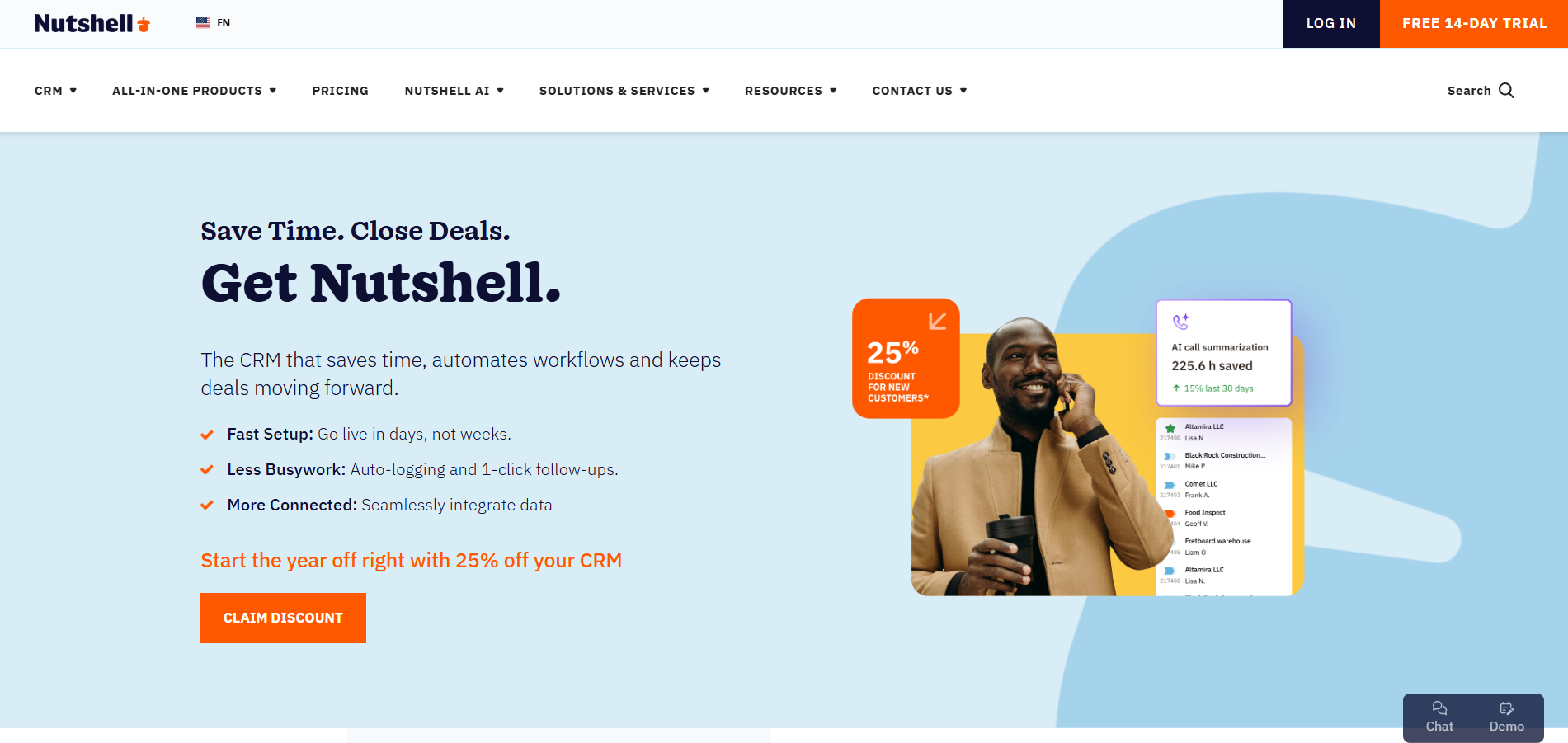 Contatos do Help Desk Nutshell