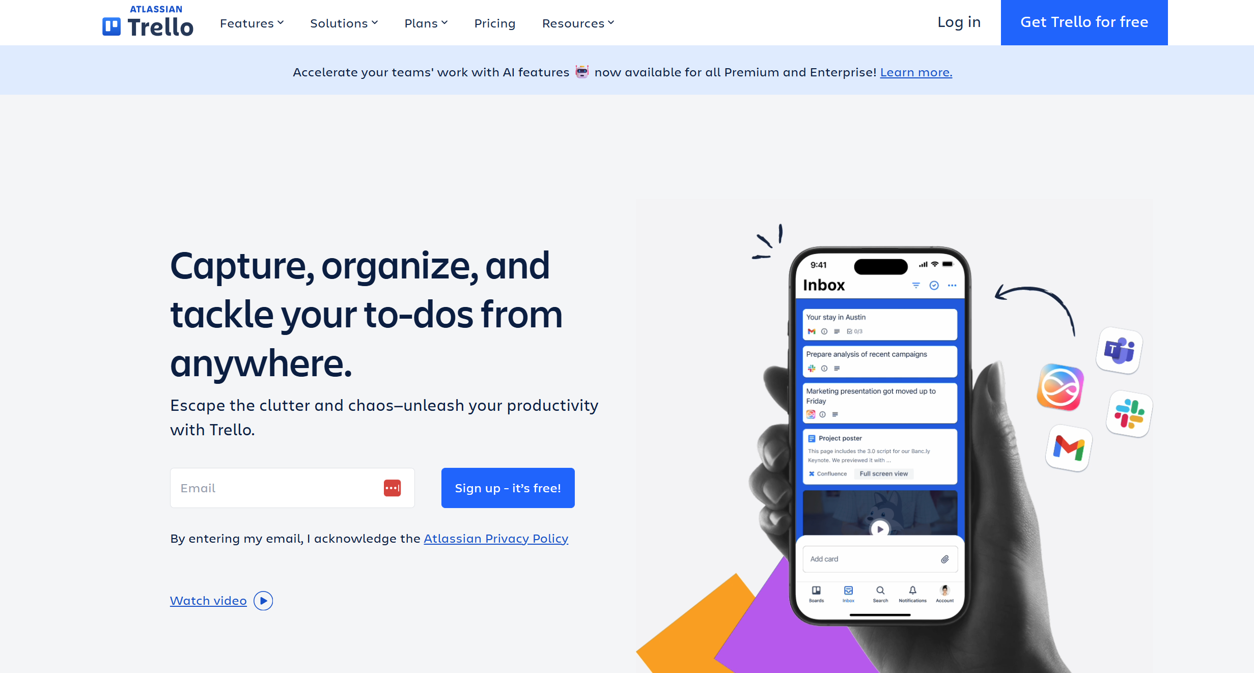 Contatos do Help Desk Trello