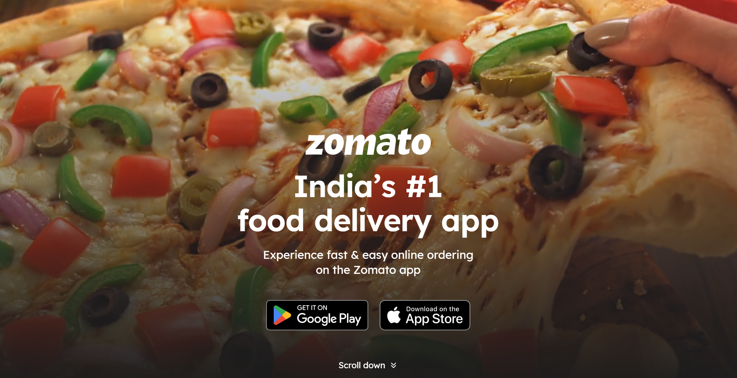 Contatos do Help Desk Zomato