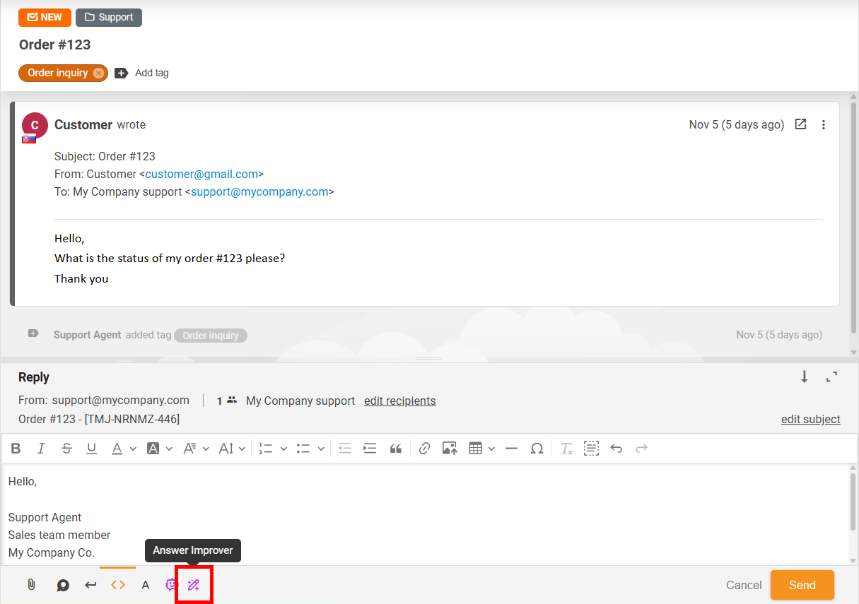Melhorador de Respostas com IA