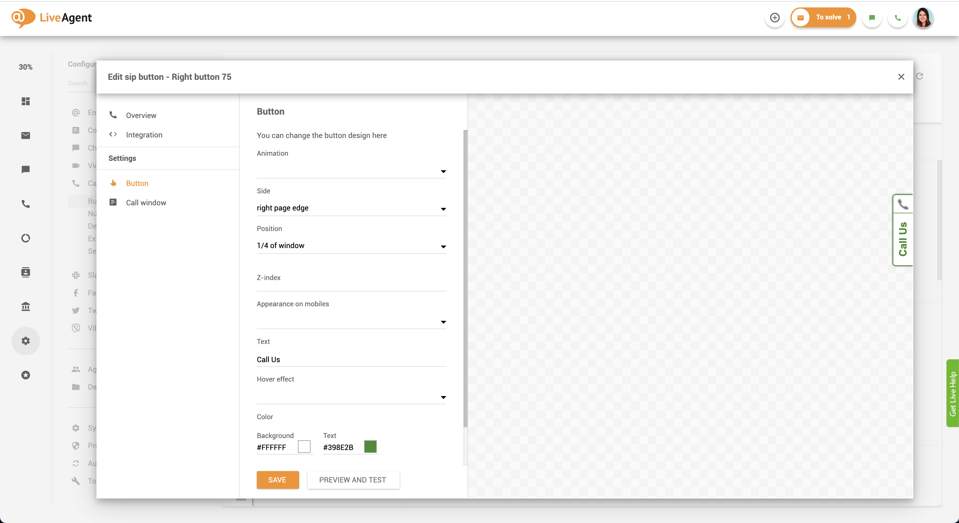 Button customization
