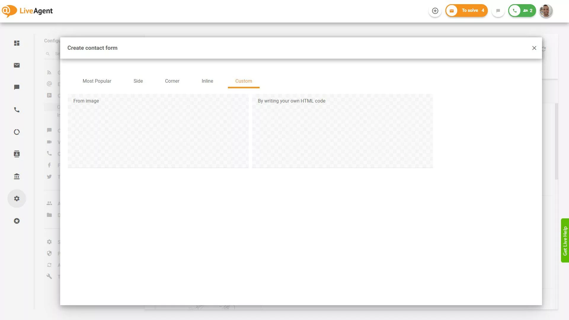 Formulário de contato personalizado