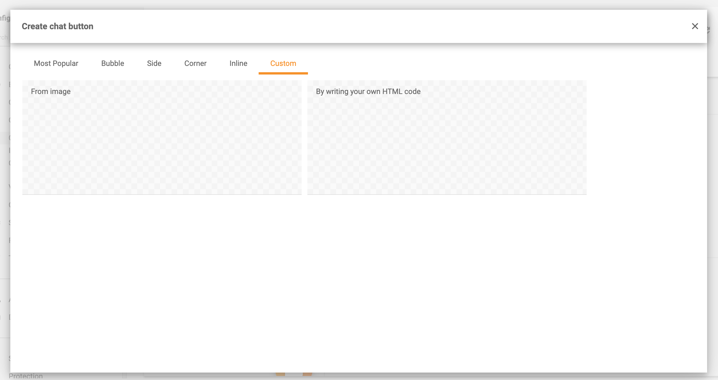 Botão de chat personalizável LiveAgent