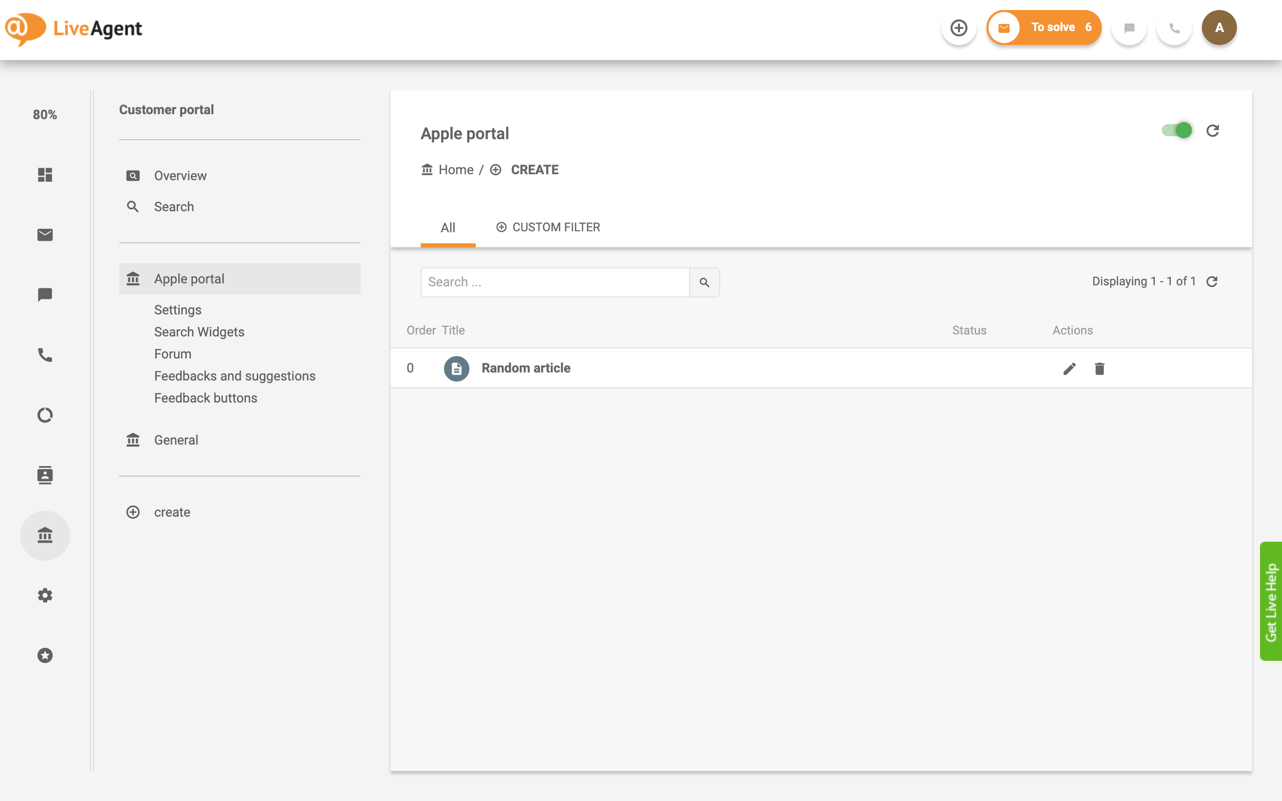 Exemplo de Base de Conhecimento