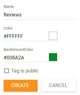 Modificando propriedades de tags no LiveAgent