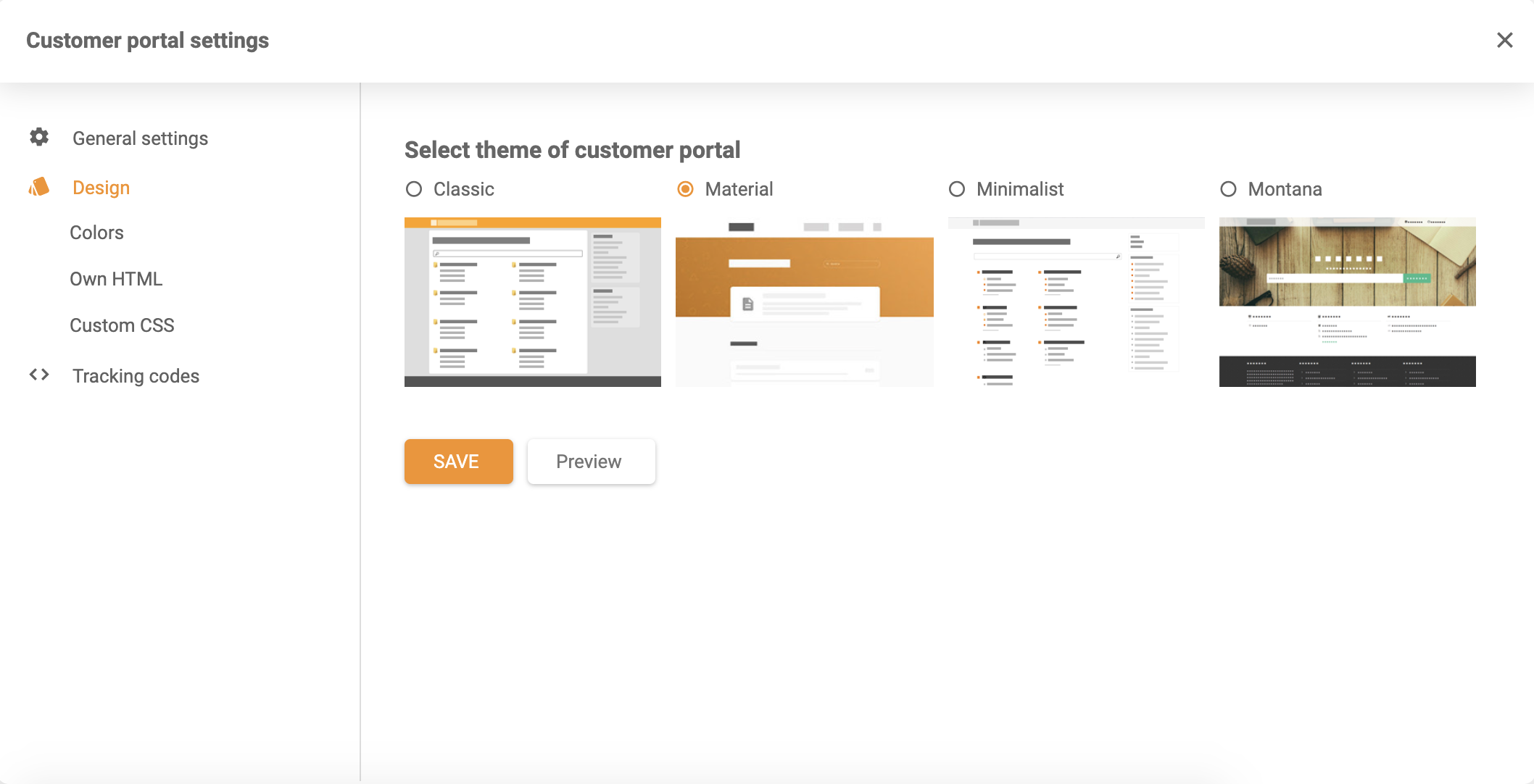 Opções de Tema da Base de Conhecimento