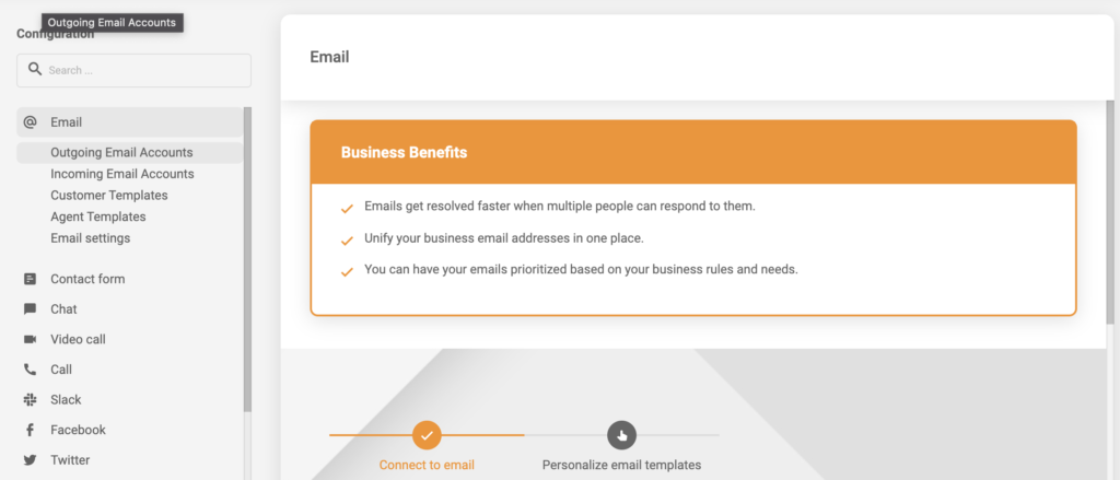 Integração de email com LiveAgent