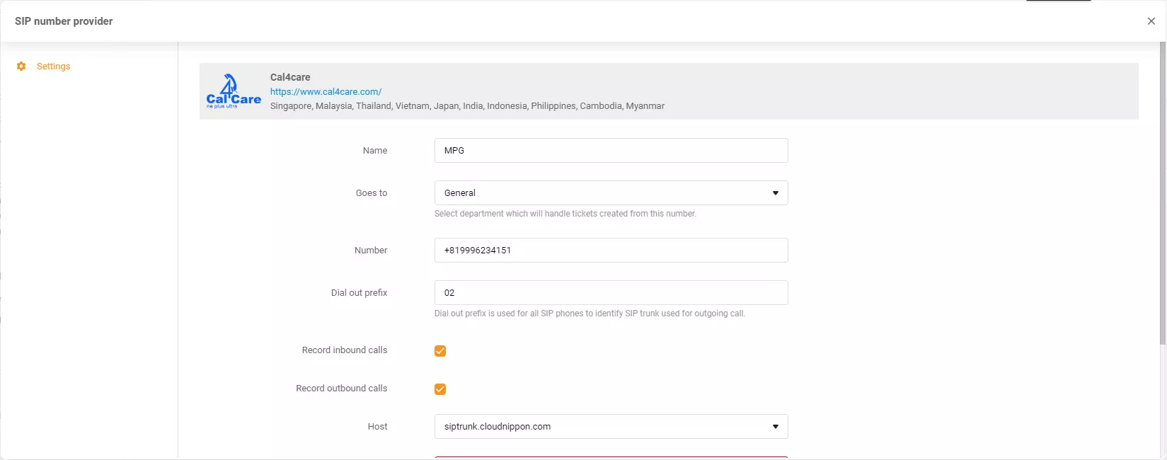 Credenciais Cal4Care