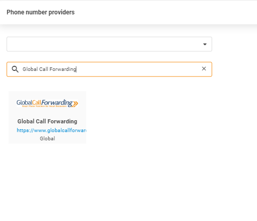 Provedor Global Call Forwarding