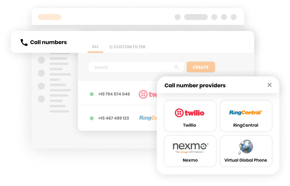 Conexão de call center