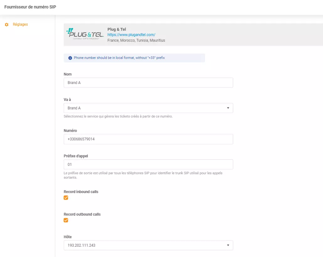 Credenciais Plug & Tel