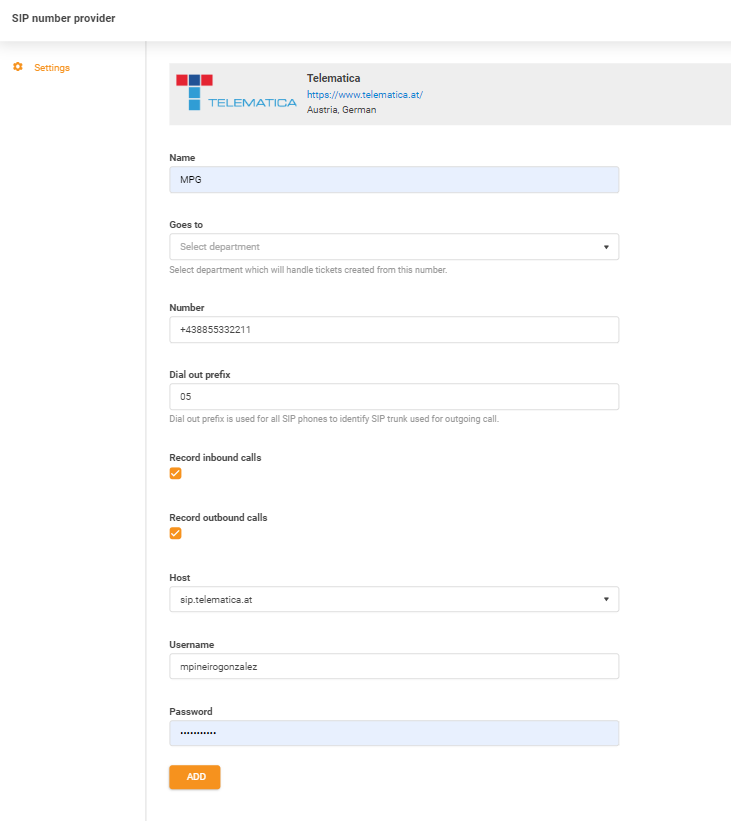 Credenciais Telematica