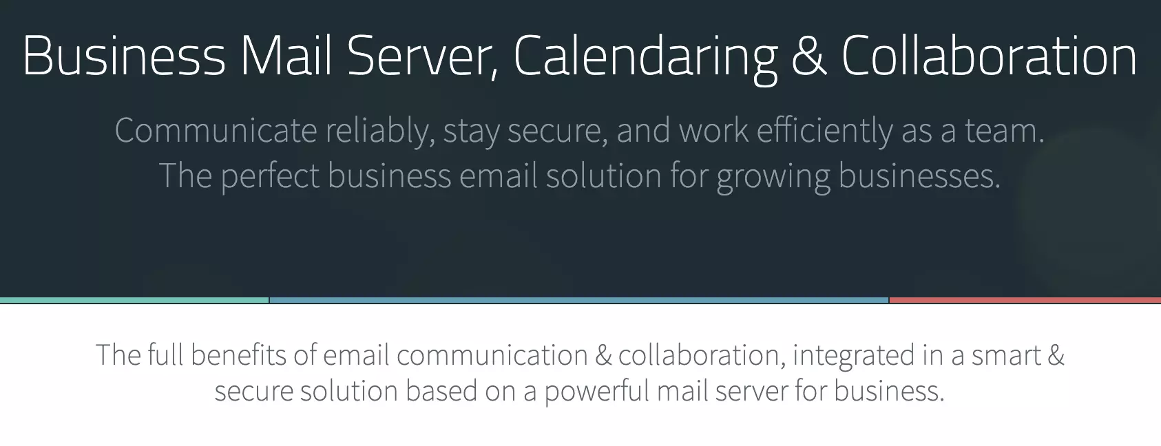 Site Axigen com informações de software