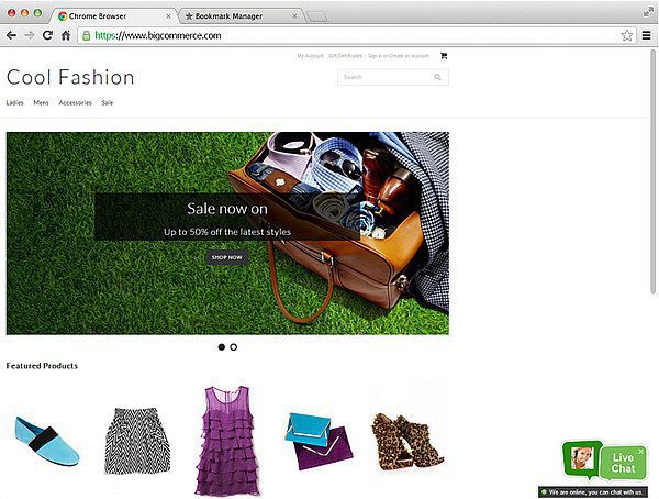 Integração LiveAgent BigCommerce livechat