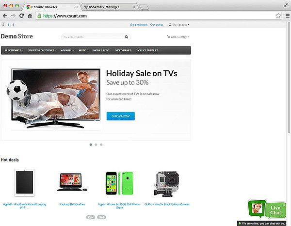 Integração CS-Cart LiveAgent ao vivo