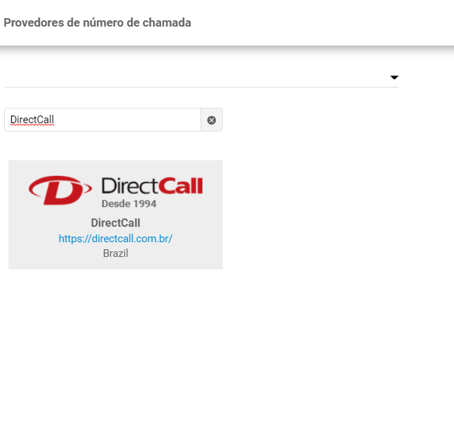 Integração DirectCall LiveAgent