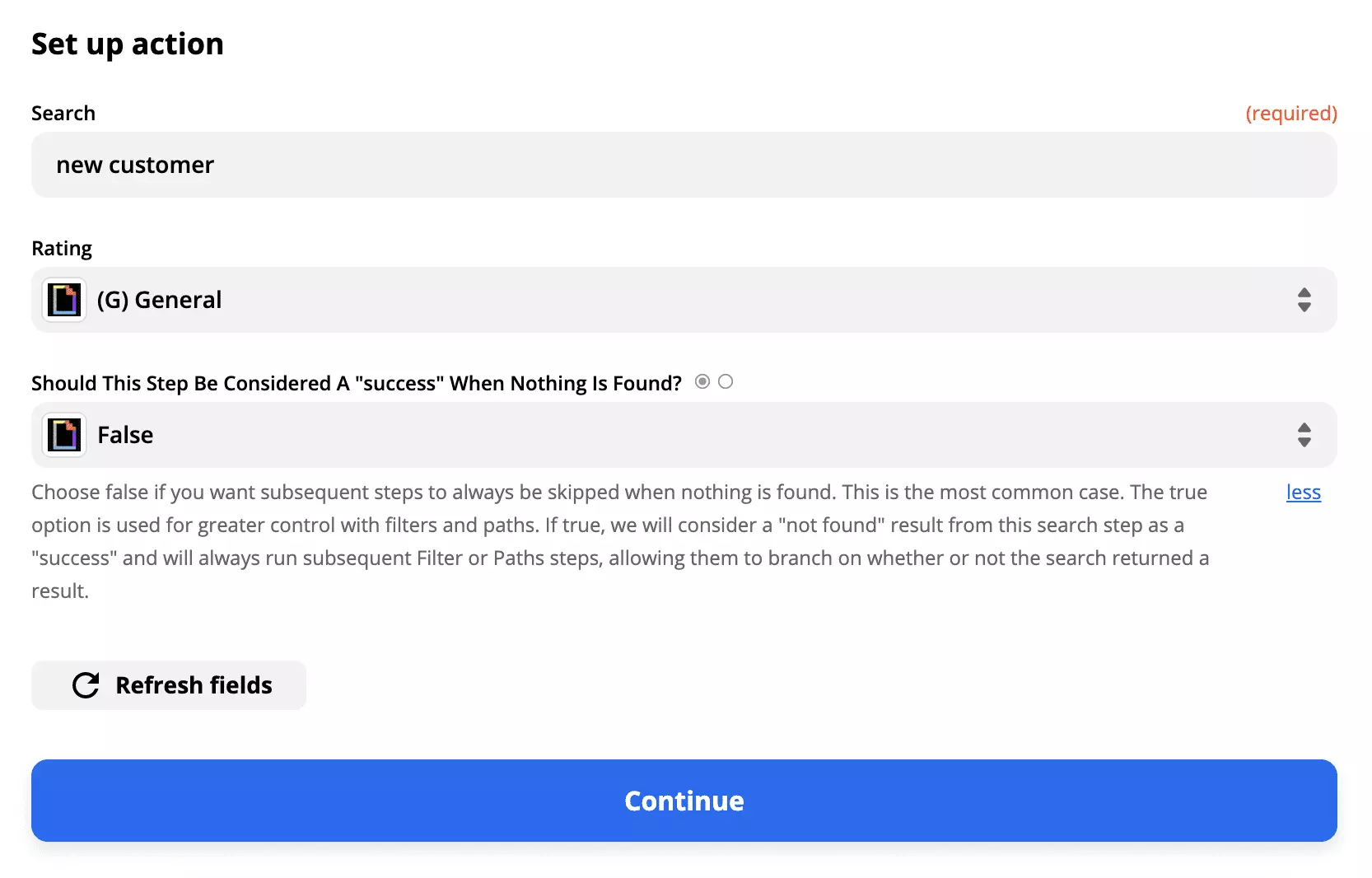 Configuração de ação Giphy em uma integração com LiveAgent