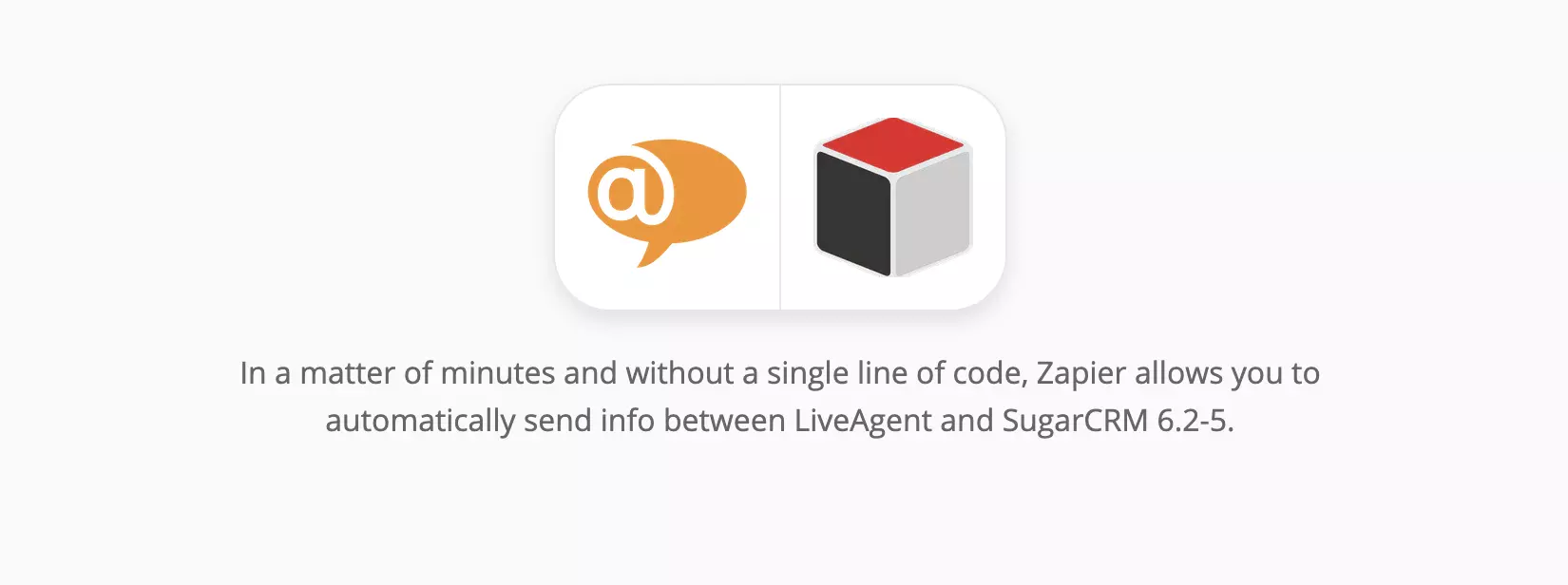 Integração LiveAgent e SugarCRM no Zapier