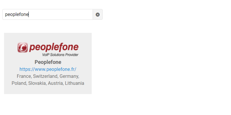 Selecionar Peoplefone