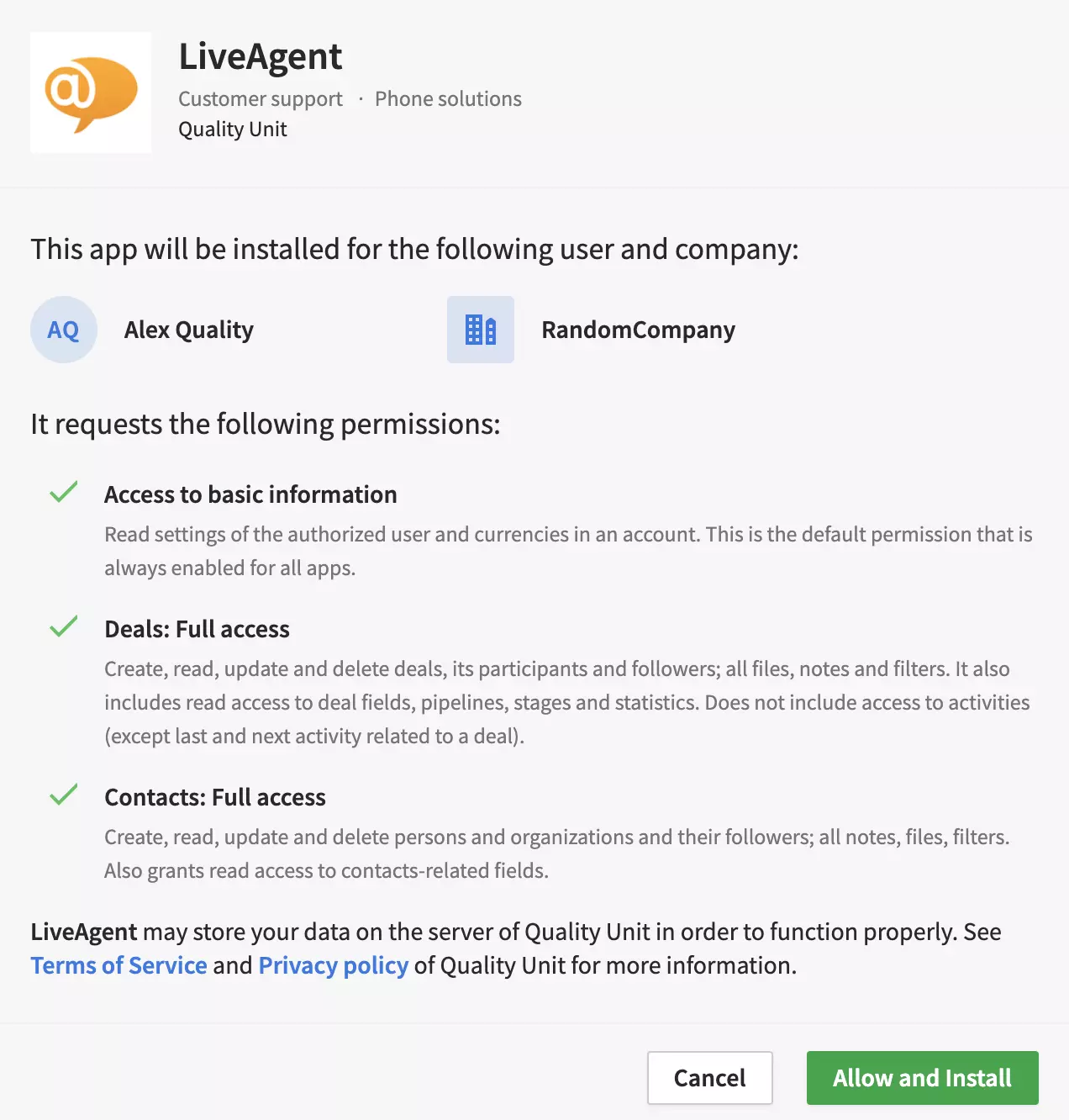 Instalar o plugin PipeDrive para LiveAgent