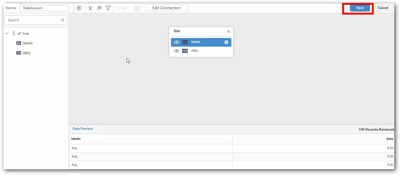 Salvar fonte de dados Bold BI