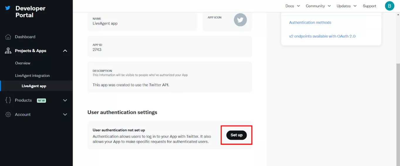 Configurando aplicativo de desenvolvedor do Twitter (X)
