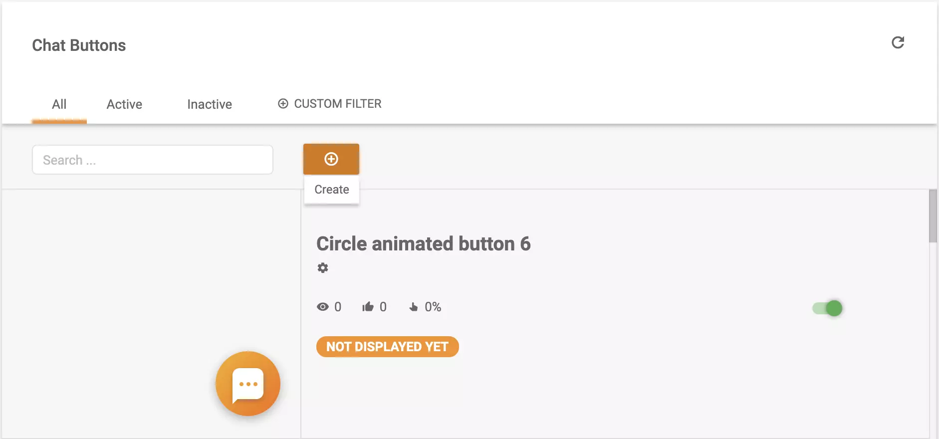 Criação de botão de chat na configuração do LiveAgent