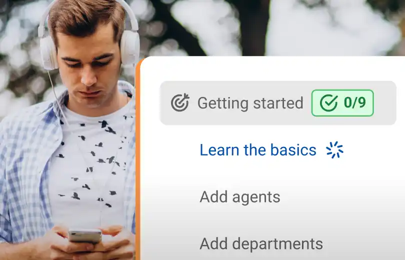 Tour do produto LiveAgent
