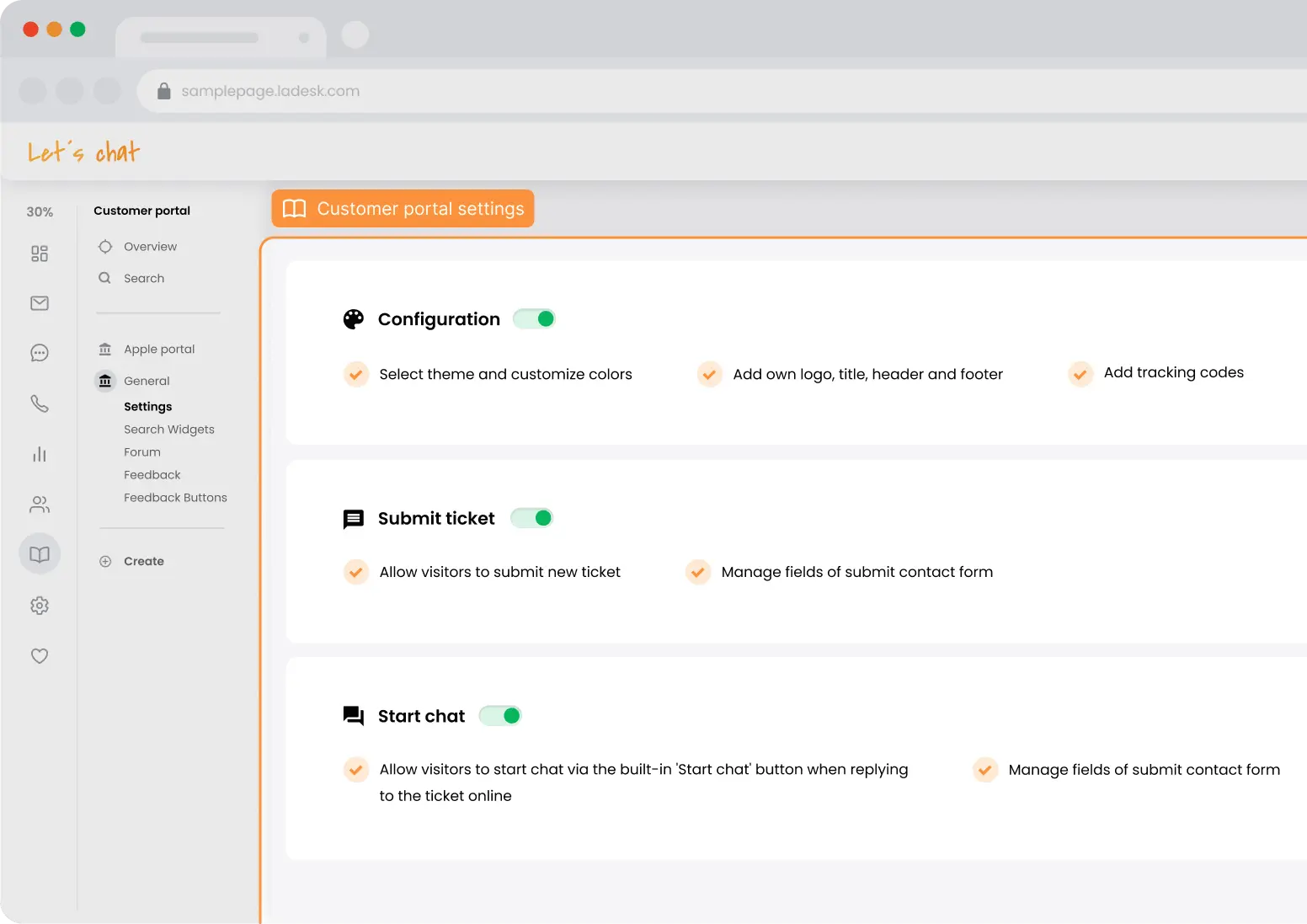Configure