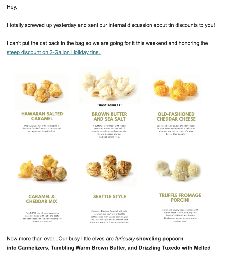 Modelo de email de desculpas Kukuruza